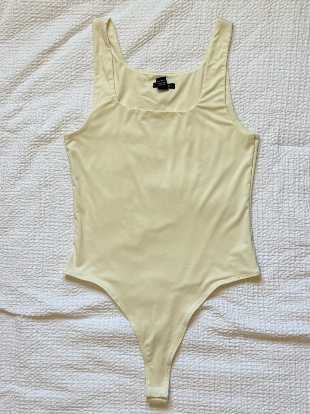 Forever 21 Cream Tank-Style Bodysuit